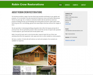 Robin Crow Restorations About Us Page
